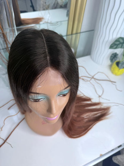 Vietnamese Ombre Straight Lace Wig
